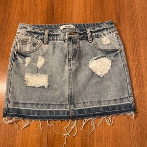 Charlotte Russe Jean Skirt